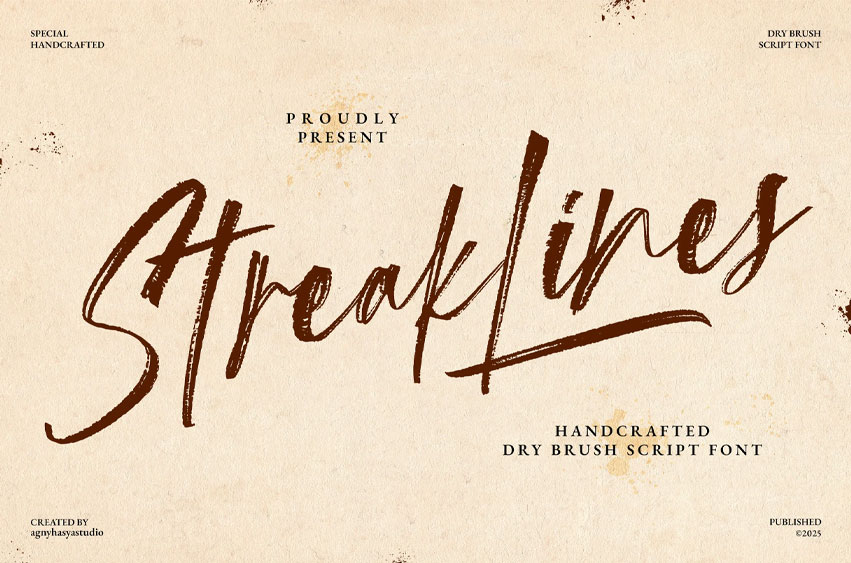 Streaklines Font