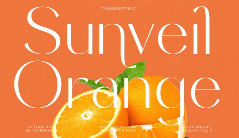 Sunveil Orange Font