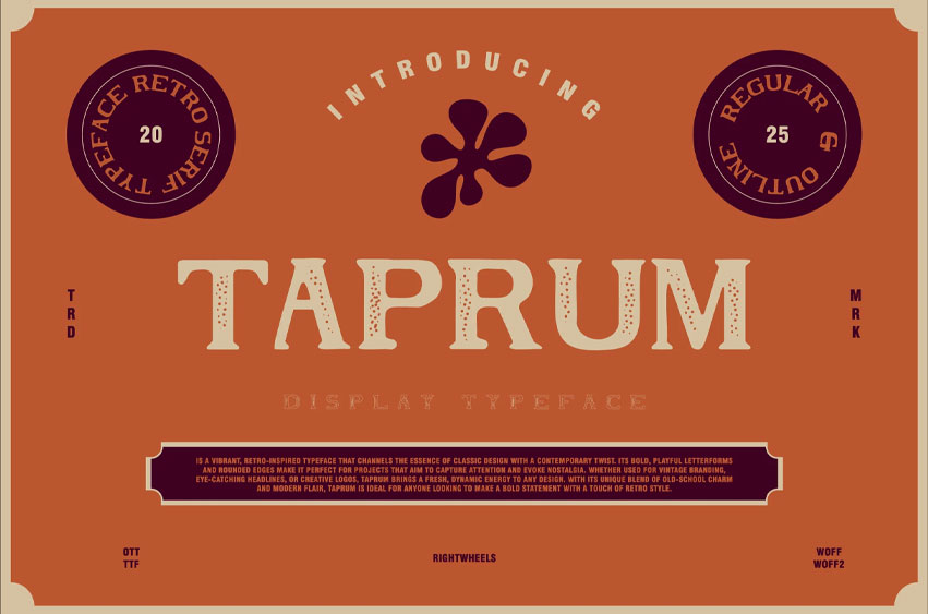 Taprum Font