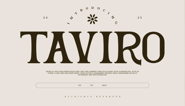 Taviro Font