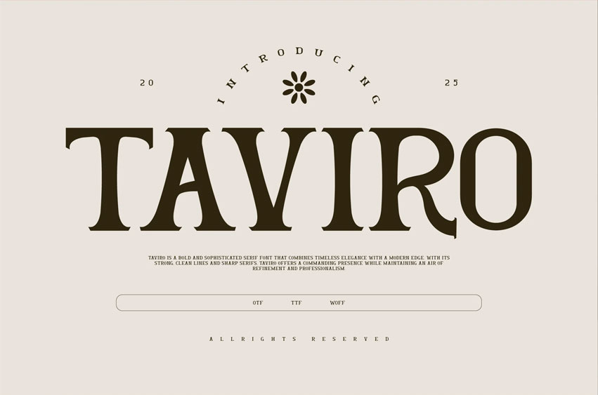 Taviro Font