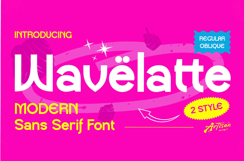 Wavelatte Font