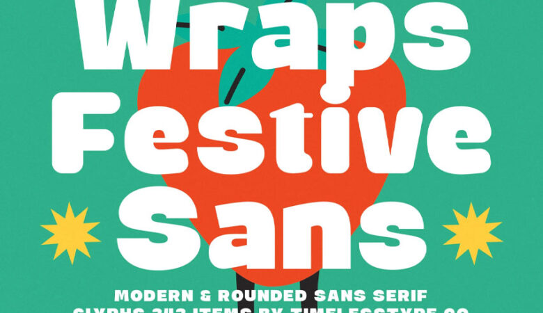 Wraps Festive Font