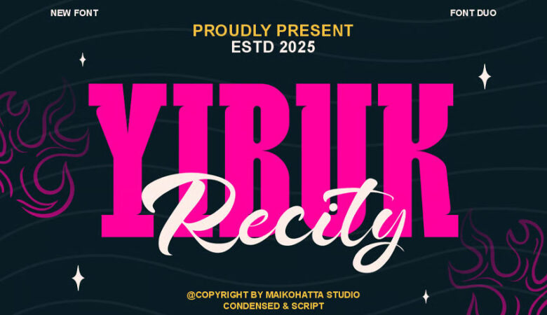 Yibuk Recity Font