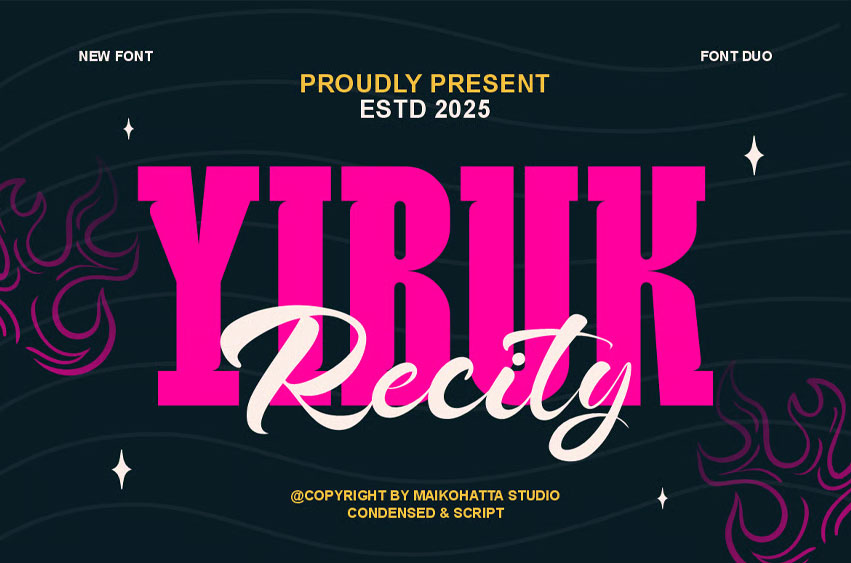 Yibuk Recity Font