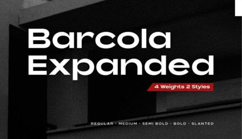 Barcola Expanded Font