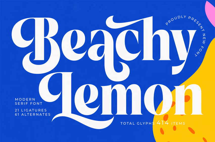 Beachy Lemon Font