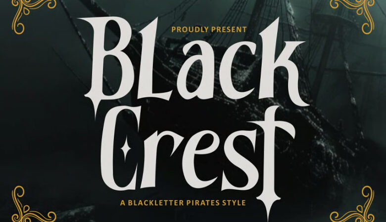 Black Crest Font