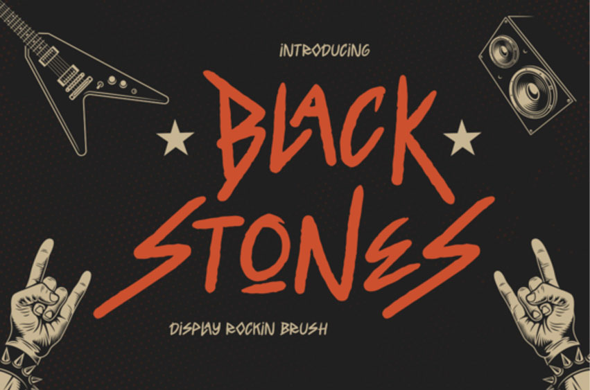 Black Stones Font