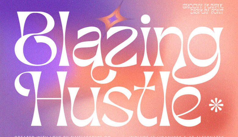 Blazing Hustle Font
