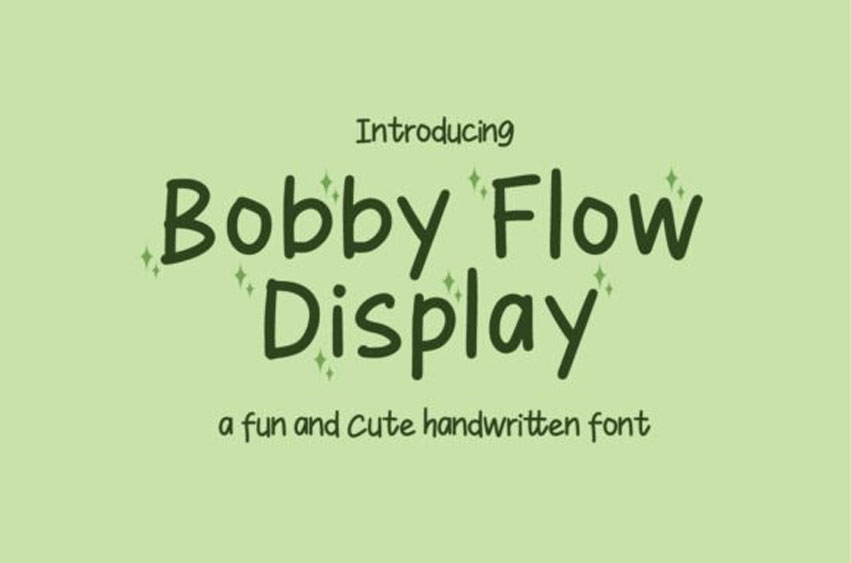 Bobby Flow Display Font
