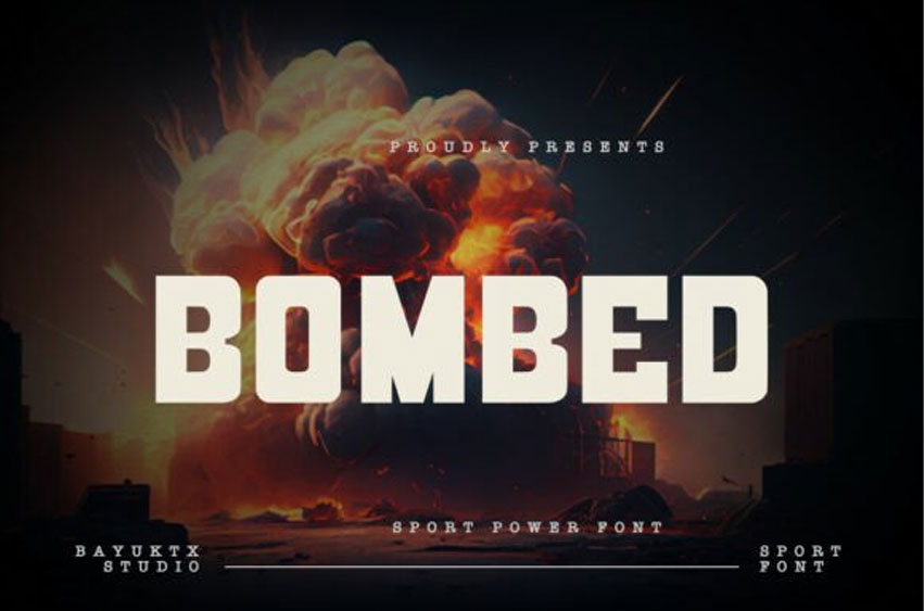 Bombed Font