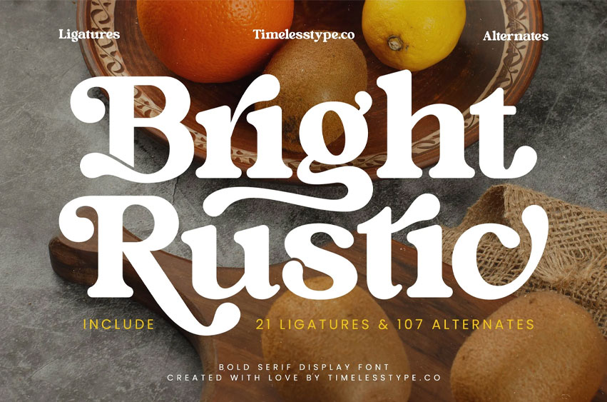 Bright Rustic Font
