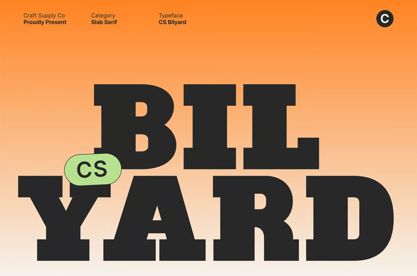 CS Bilyard Font