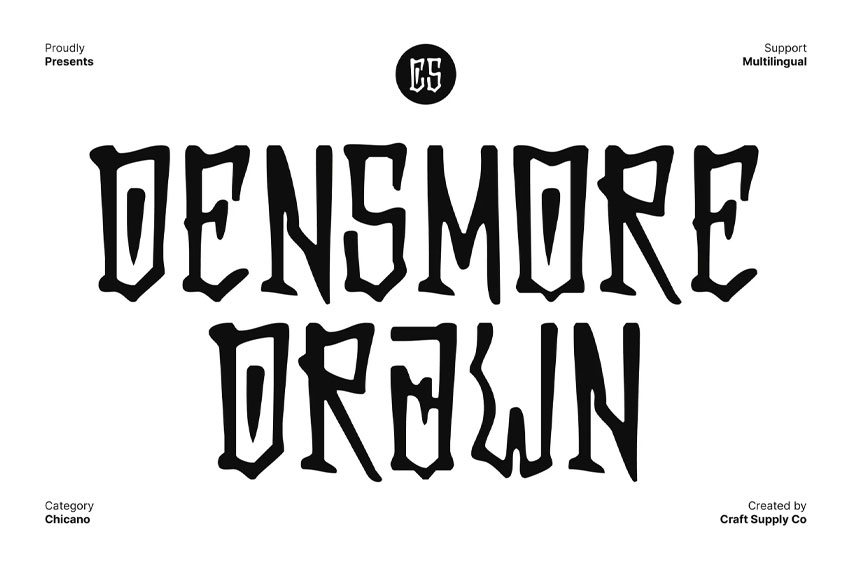 CS Densmore Drawn Font