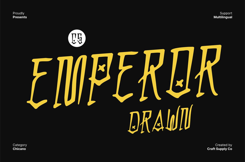 CS Emperor Drawn Font