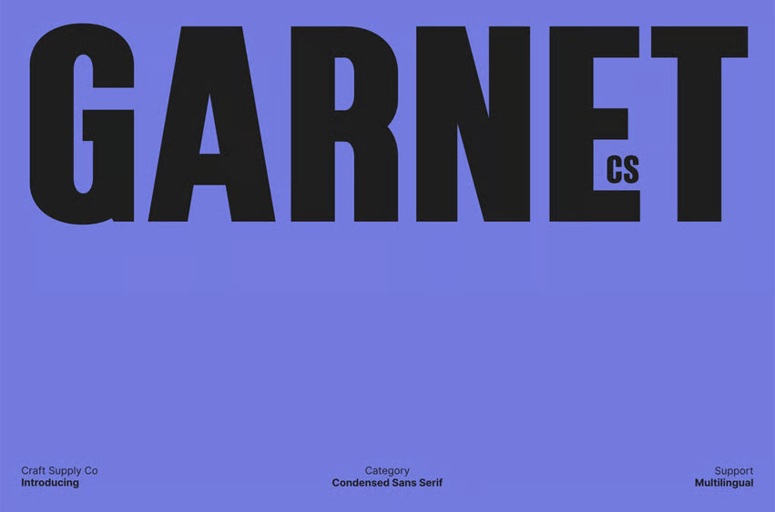 CS Garnet Font