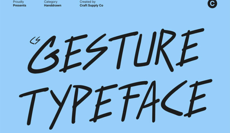 CS Gesture Font