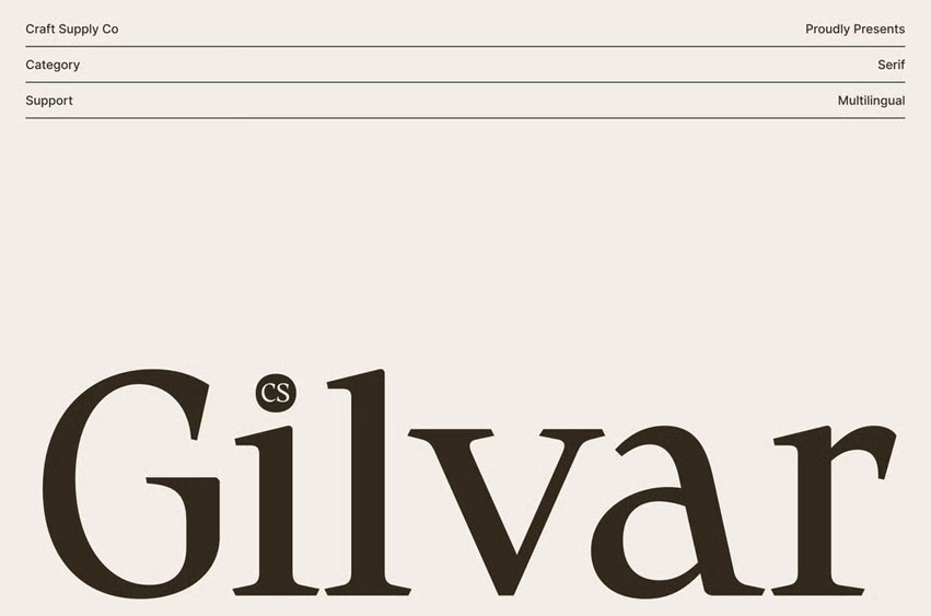 CS Gilvar Font