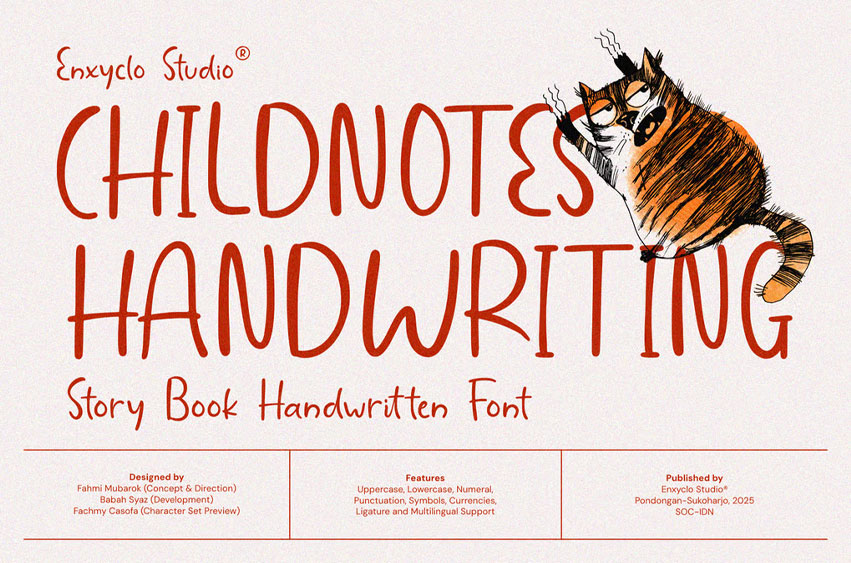 Childnotes Handwriting Font