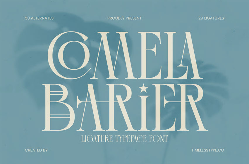 Comela Barier Font
