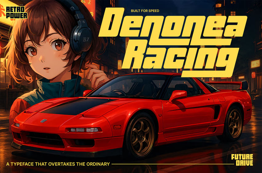 Denonea Racing Font