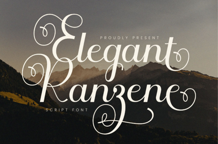 Elegant Ranzene Font
