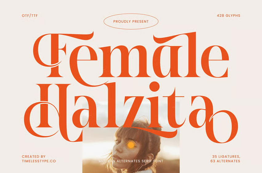 Female Halzita Font