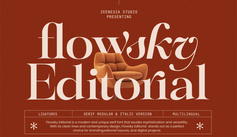 Flowsky Editorial Font