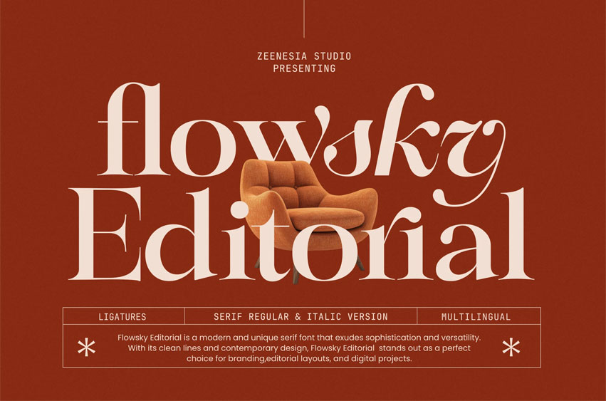 Flowsky Editorial Font