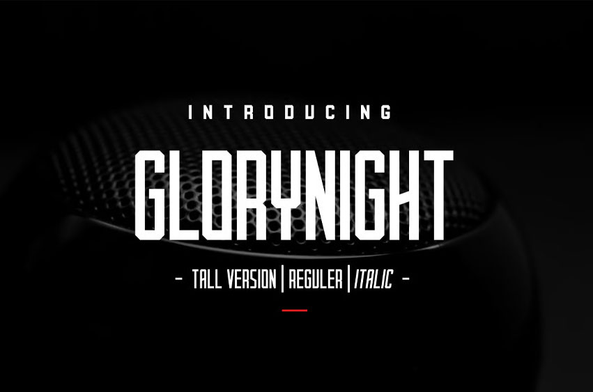 Glorynight Tall Version Font