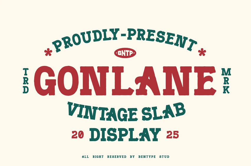 Gonlane Font
