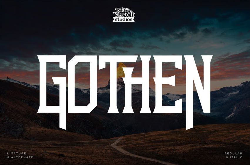 Gothen Serif Font