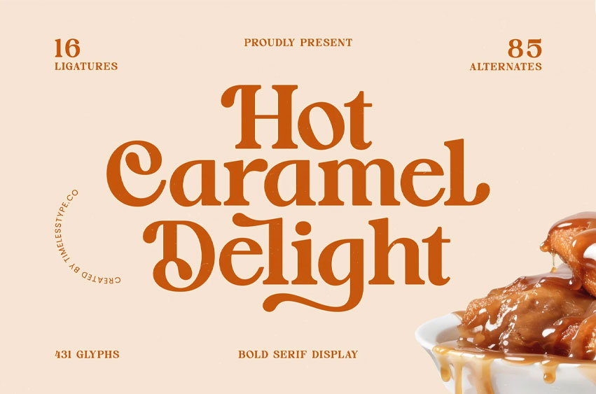 Hot Caramel Delight Font