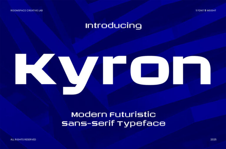Lettering Examples Czyron Kyron Font - Creative Fonts