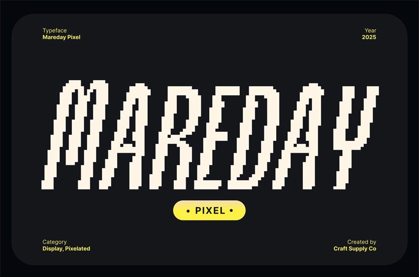 Mareday Pixel Font