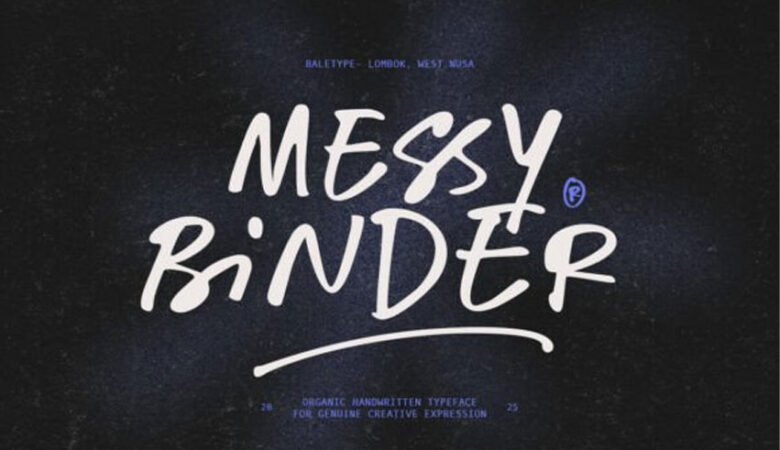Messy Binder Font