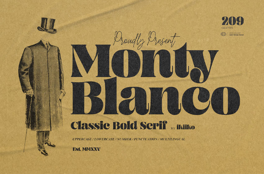 Monty Blanco Font