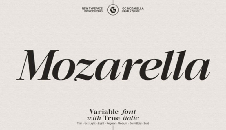 Mozarella Font