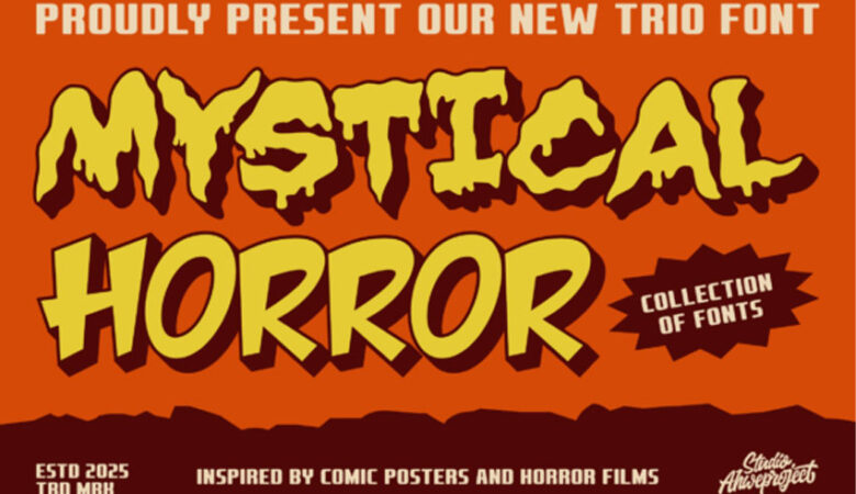 Mystical Horror Trio Font