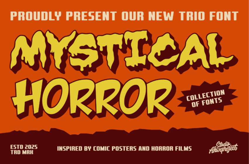 Mystical Horror Trio Font