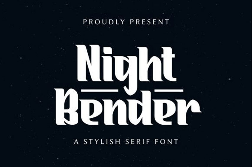 Night Bender Font