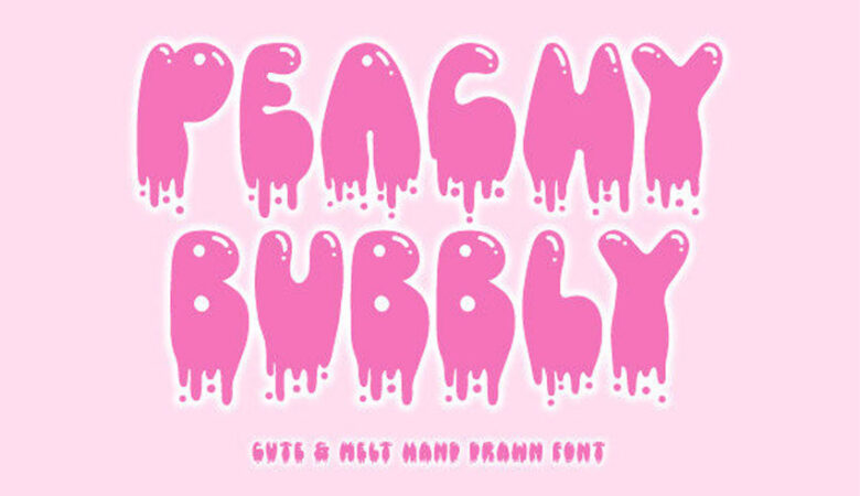 Peachy Bubbly Font