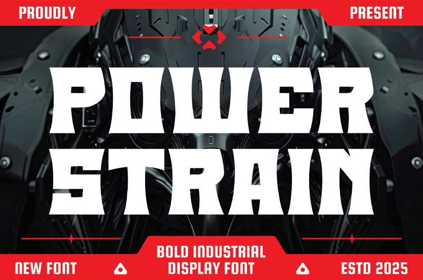 Power Strain Font