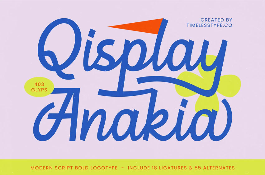 Qisplay Anakia Font