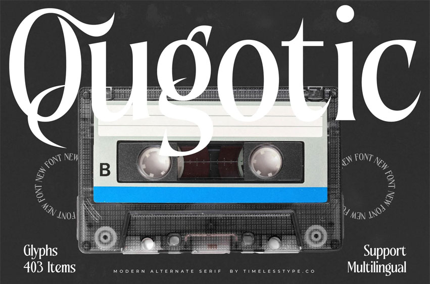 Qugotic Font