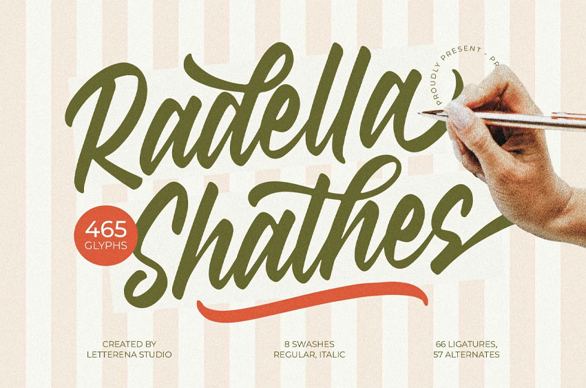 Radella Shathes Font