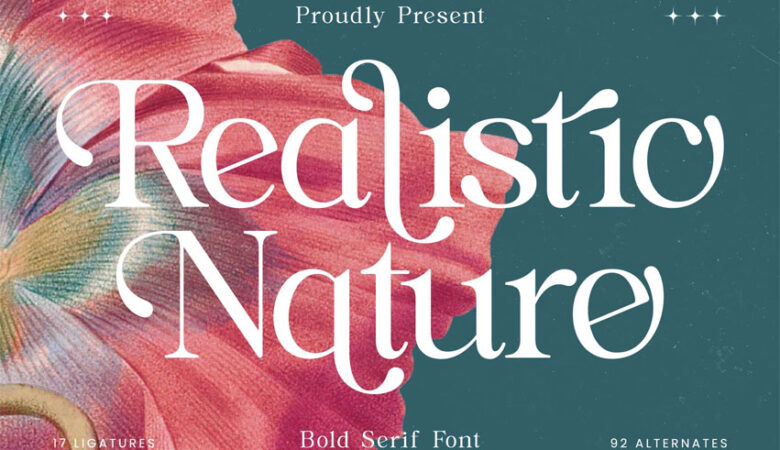Realistic Nature Font
