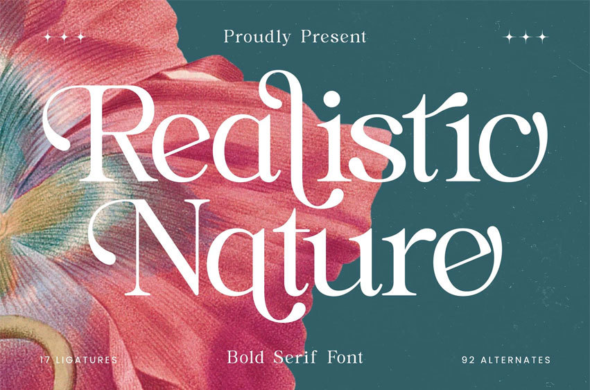 Realistic Nature Font