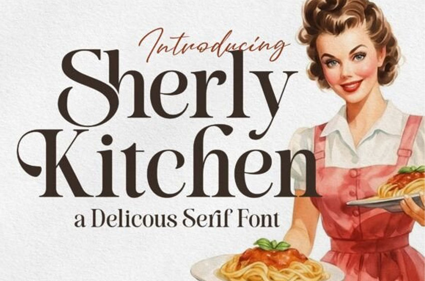 Sherly Kitchen Font